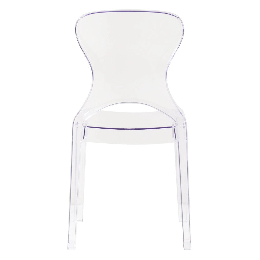 Sedia di design in policarbonato trasparente - LUMINA