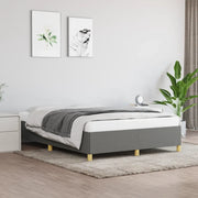 Giroletto senza Materasso-Struttura Letto Grigio Scuro 140x190 cm Tessuto 761871