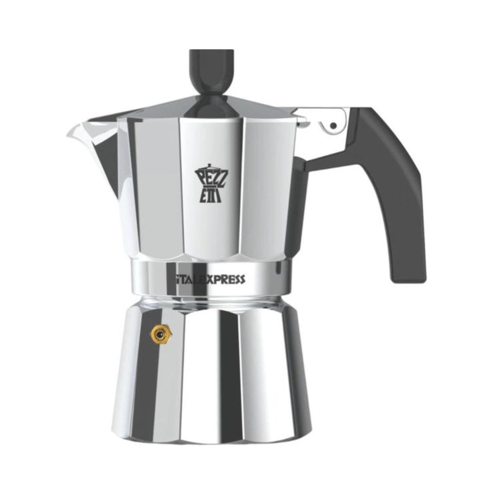 Pezzetti Macchina da Caffè Moka 3 Tazze Alluminio