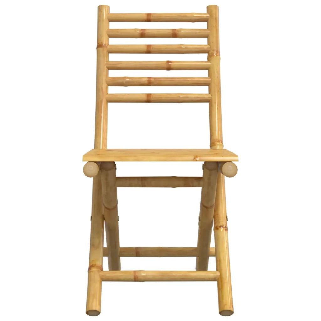 Sedie da Giardino Pieghevoli 4 pz 43x54x88 cm in Bambù