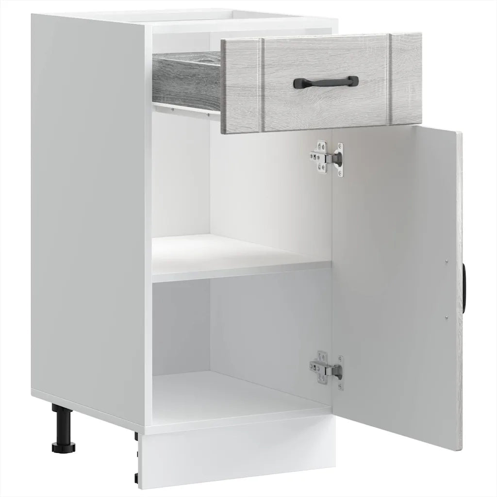 vidaXL Base da Cucina Lucca Grigio Sonoma in Legno Multistrato