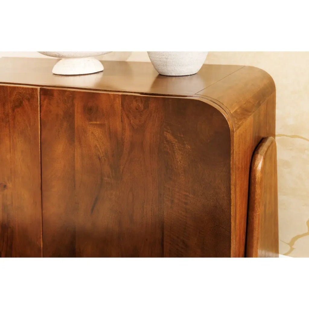 Buffet 175 cm 4 porte legno massiccio marrone – Collezione NATURA