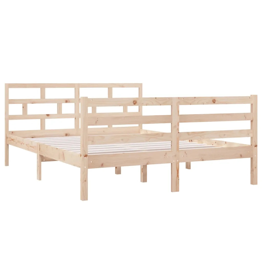 Giroletto-Struttura Letto in Legno Massello di Pino 140x190 cm 154057