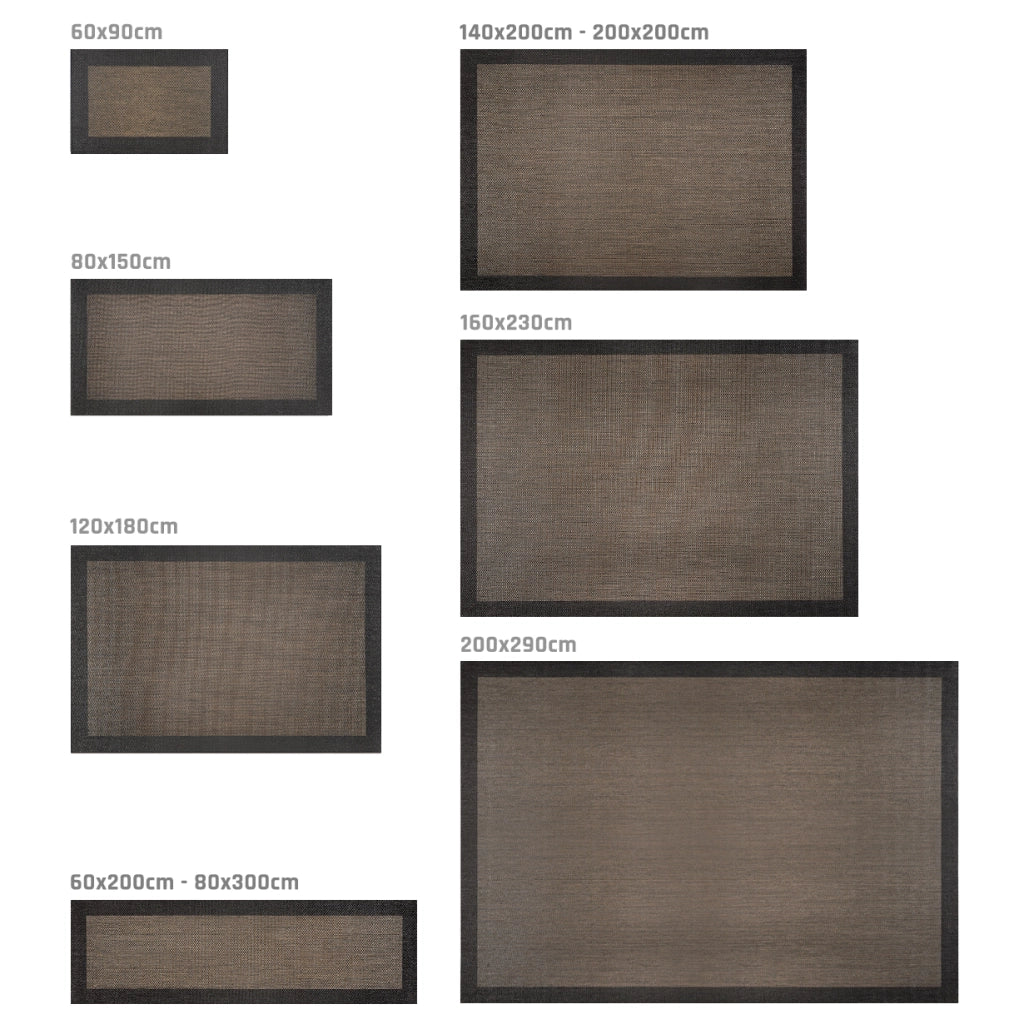 Tappeto vinilico di alta qualità bronzo-nero 160x230