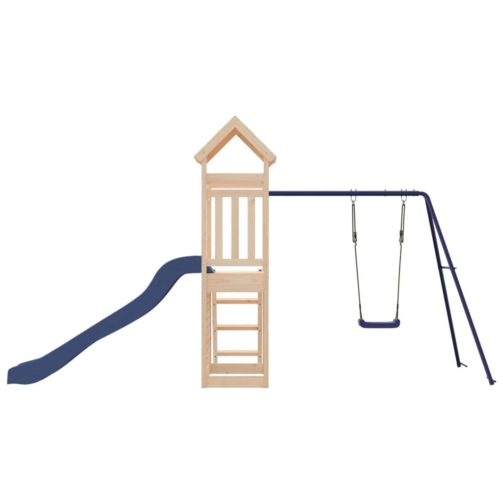 Area giochi esterna 434 x 186 x 214 cm in legno massello di pino 02_0004637