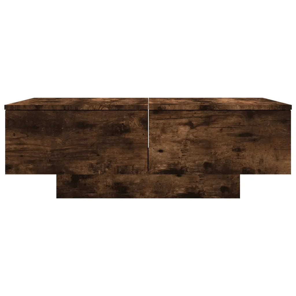 Tavolino da Salotto-Tavolino da soggiorno-Tavolo Rovere Fumo 90x60x31 cm Legno Multistrato