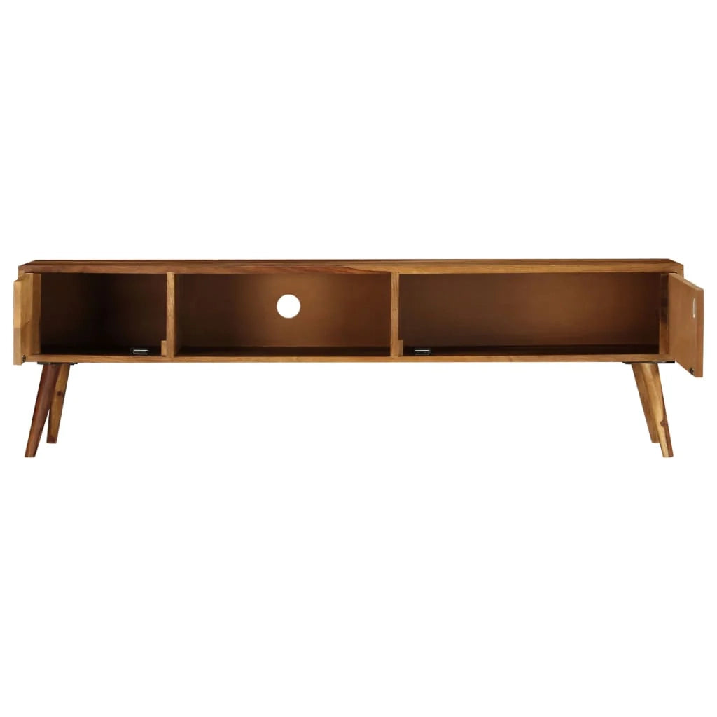 Mobile TV TV buffet dal design pratico 140 cm in legno massello di sheesham 2502071/2