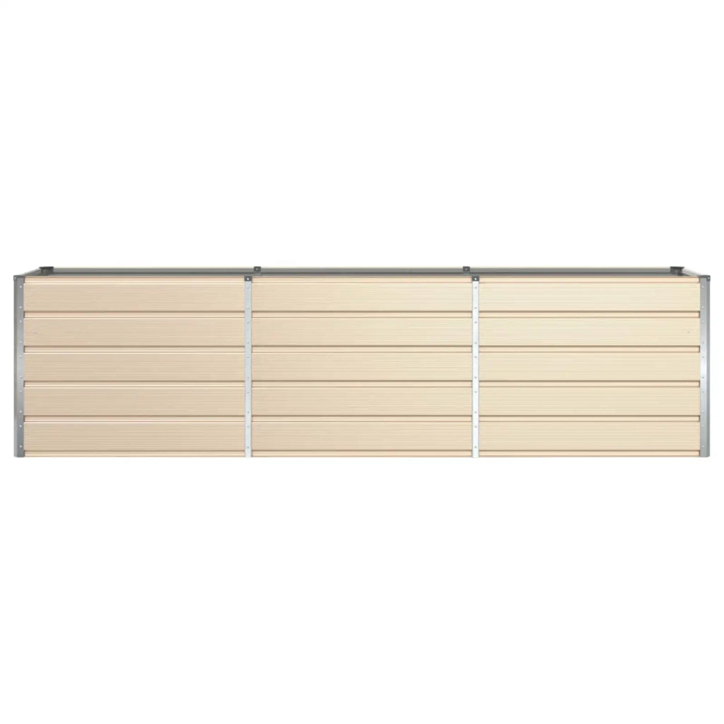Fioriera Avorio 290 x 90 x 75 cm Acciaio zincato