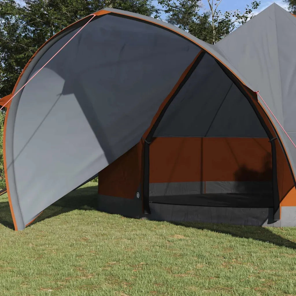 Tenda Teepee per 7 Persone con tetto Grigio e arancione