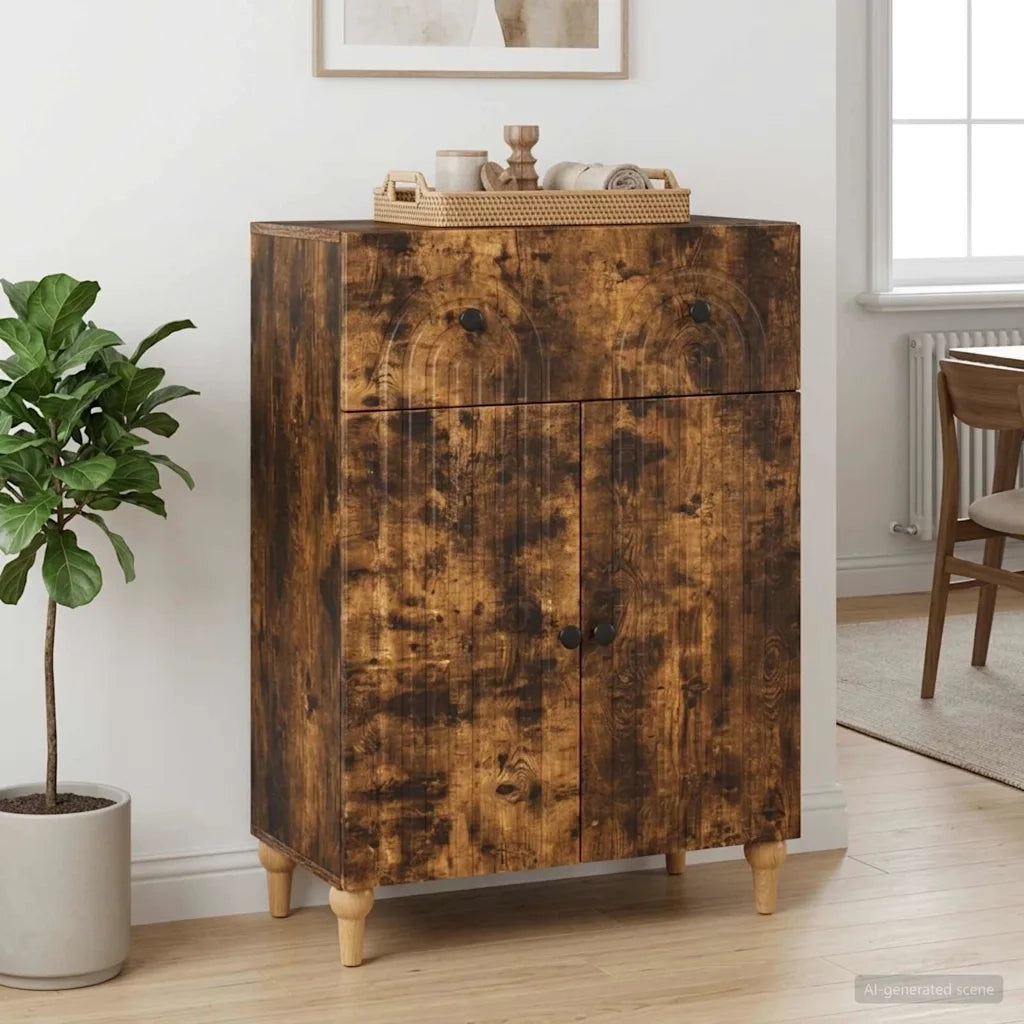 Credenza Rovere Fumo 66 x 34,5 x 90 cm Legno ingegnerizzato 894180
