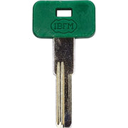 CHIAVE PUNZONATA IBFM K-2304 ORIGINALE - OTTONE NICHELATO- 10 pezzi