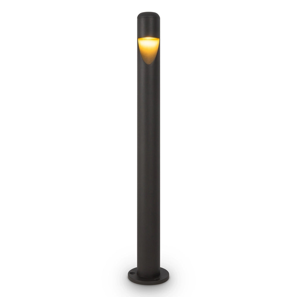 Lampada Da Terra Moderna Da Esterno Metallo Grafite Luce Led 5W Ip65