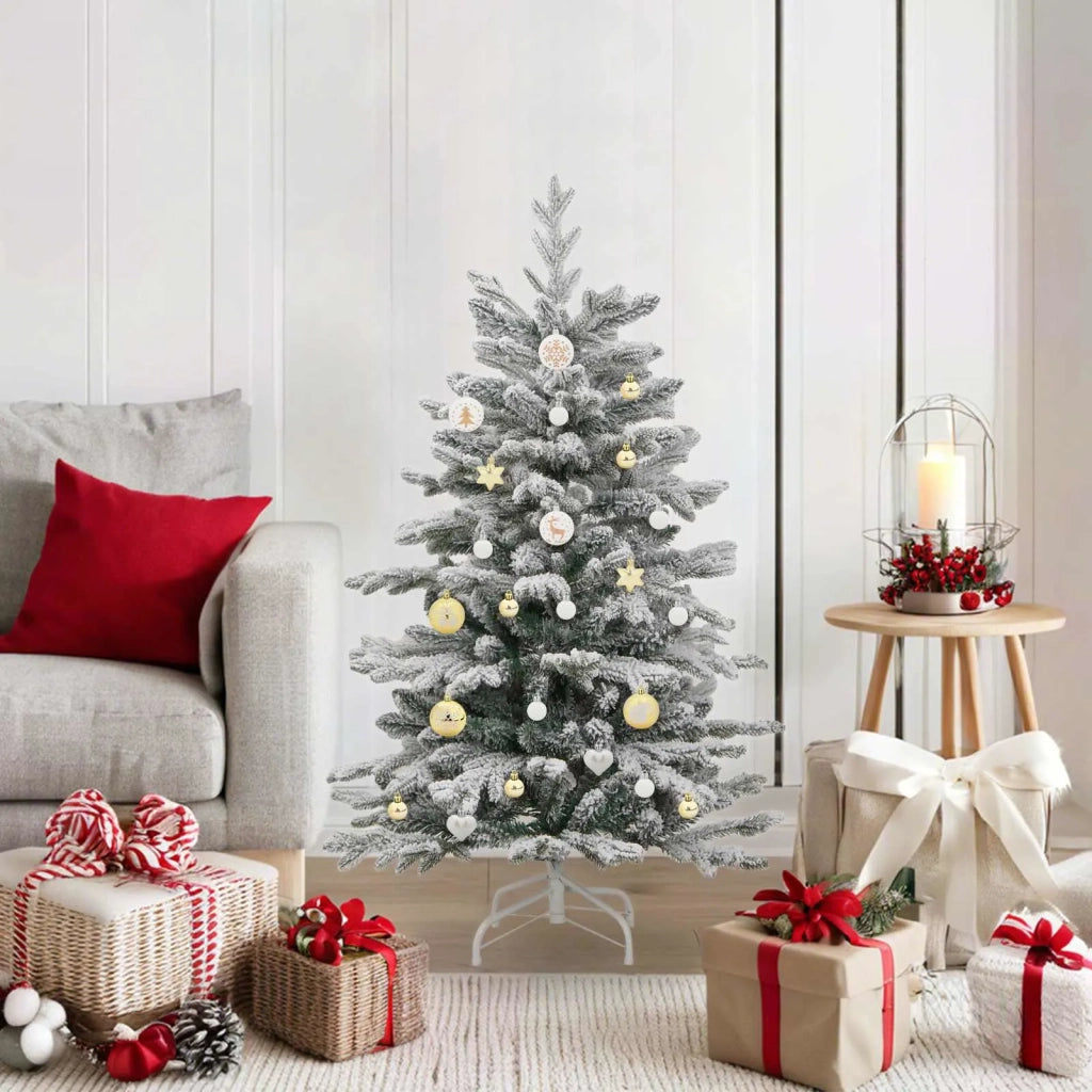 Set di Palle di Natale 40 pz Bianco e Oro Plastica CFW6458655