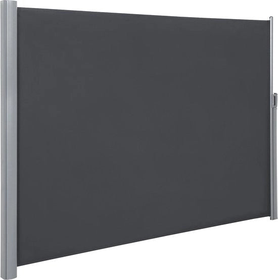 Rete di Protezione - Visibile - Tendalino - Paravento - Rete di Vento - Recinzione a Reti - Grigio Scuro - 160 x 350 cm
