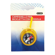 Trade Shop - Campanello Per Bicicletta Bici Con Bussola Per Manubrio Vari Colori Xc-1630 -