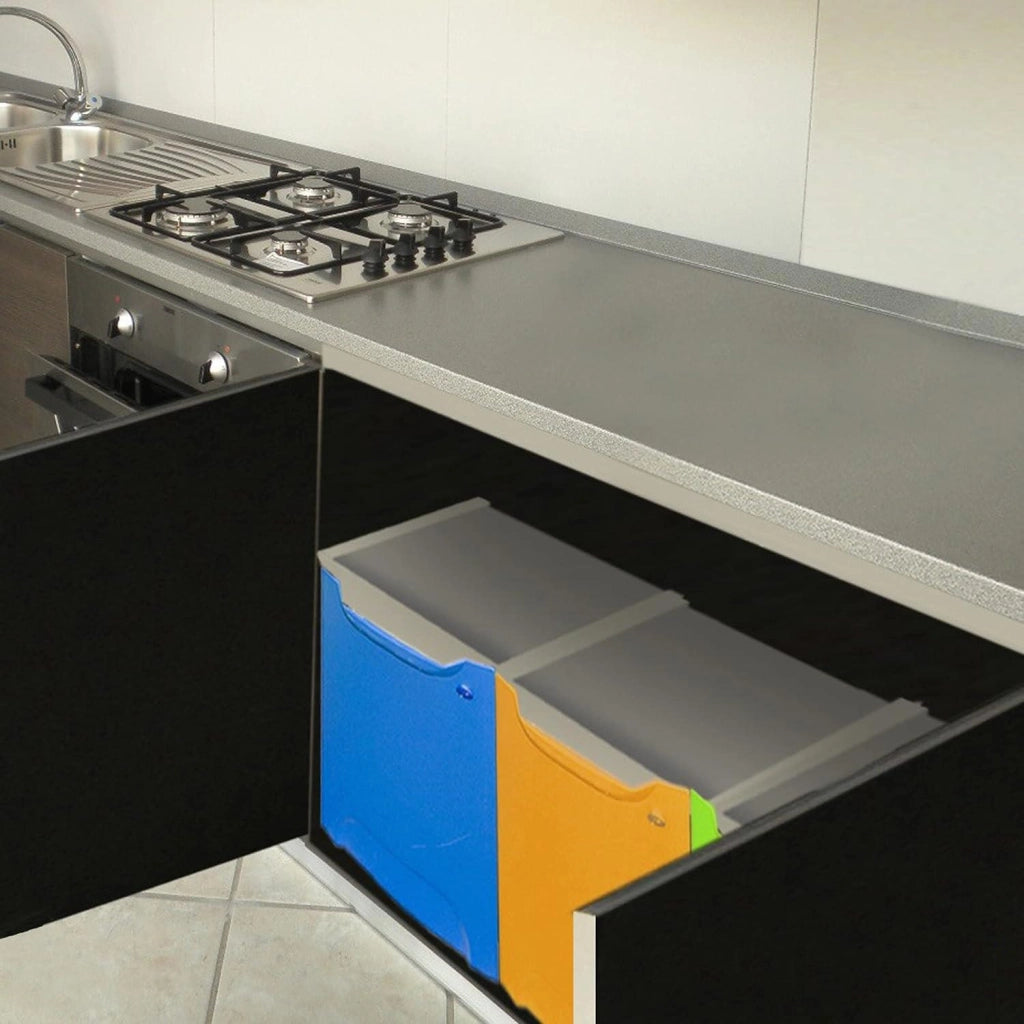 PATTUMIERA RACCOLTA DIFFERENZIATA 34X29XH 47 CM IN PLASTICA BLU IMPILABILE