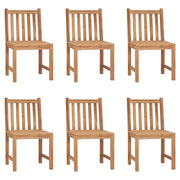 Sedie da Giardino 6 pz con Cuscini in Legno Massello di Teak 3073116
