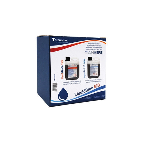KIT LIQUID BLUE BIO PER IMPIANTI RISCALDAMENTO BASSA TEMPERATURA- 1 + 1 lt- ESCLU- pezzi 1