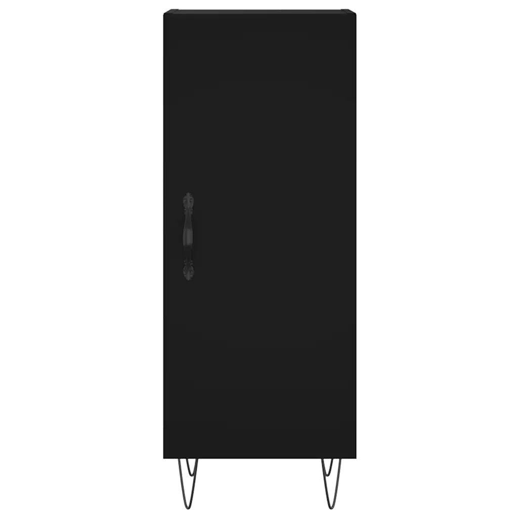 Credenza-Buffet-Armadio da cucina Nero 34,5x34x90 cm in Legno Multistrato 545860