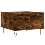 Tavolino da salotto | Tavolino da caff¨¨ | Tavolino da Soggiorno Rovere Fumo 55x55x36,5 cm Legno Multistrato