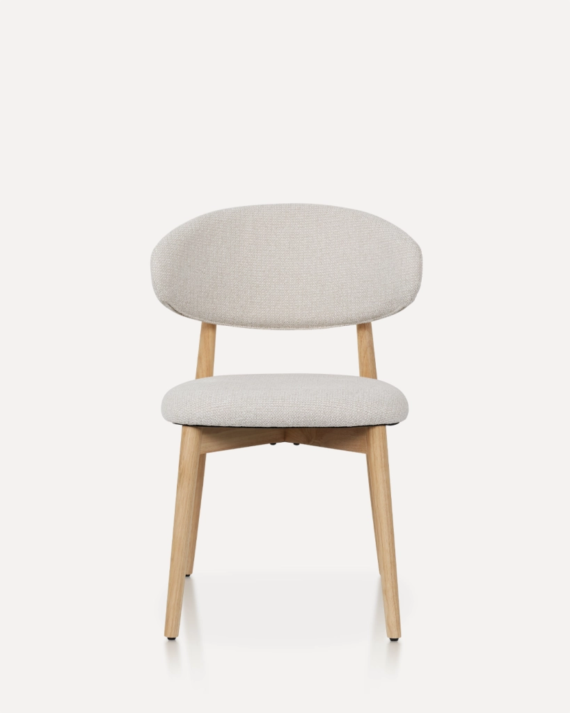 Sedia in Legno Daphne, Naturale / Bianco Avorio