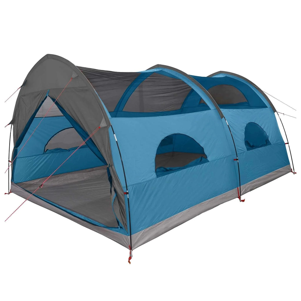 Tenda a tunnel con copertura impermeabile 10 persona Blu 42042239