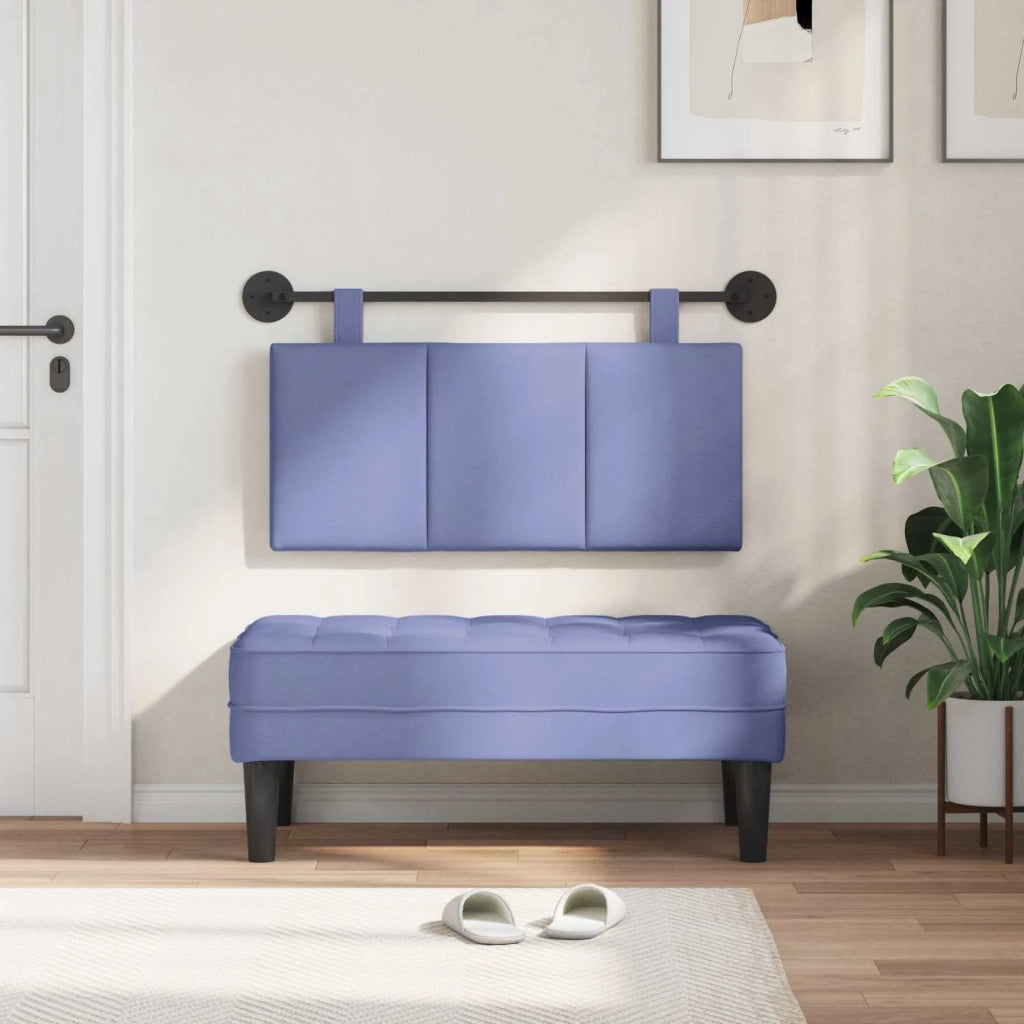 Testiera | Testata sospesa Blu jeans Tessuto