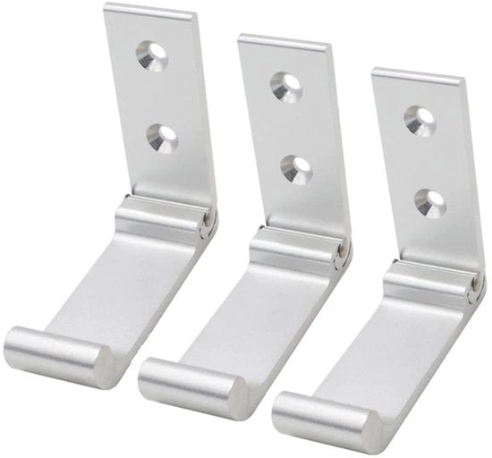 Ore per Orefice per Parete - Hanger per Parete - Flessibile - Alluminio - 3 Pezzi - Adatto per Muri - Hanger per Muro