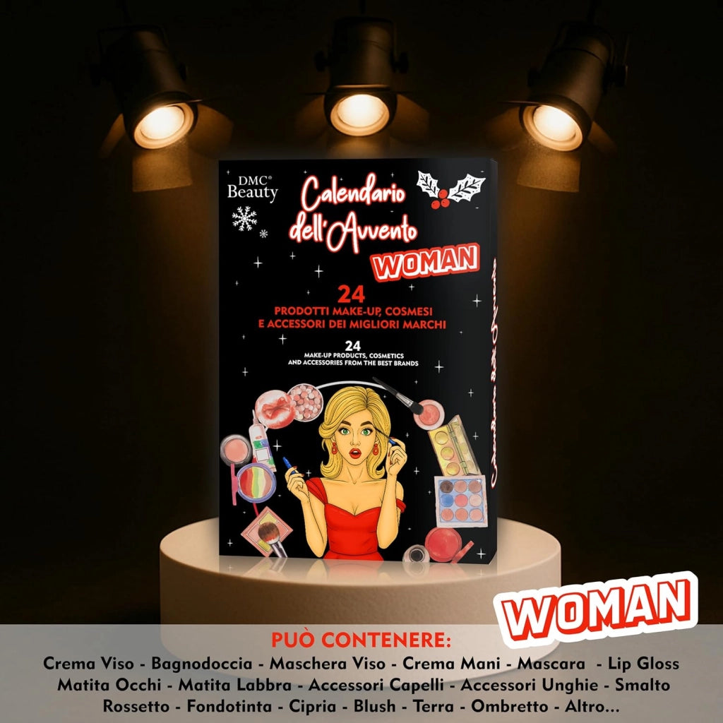 DMC Calendario Dell'Avvento Cosmetici Beauty Make Up  Sorprese Cosmetici Make Up e Skincare di Marchi Top, Garnier, Deborah, Rimmel, Douglas - Regalo Natale di Qualità per Amanti del Trucco
