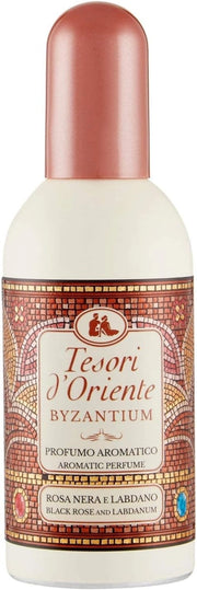 6 X TESORI D'ORIENTE BYZANTINIUM  PROFUMO AROMATICO ROSA NERA E LABDANO 100 M