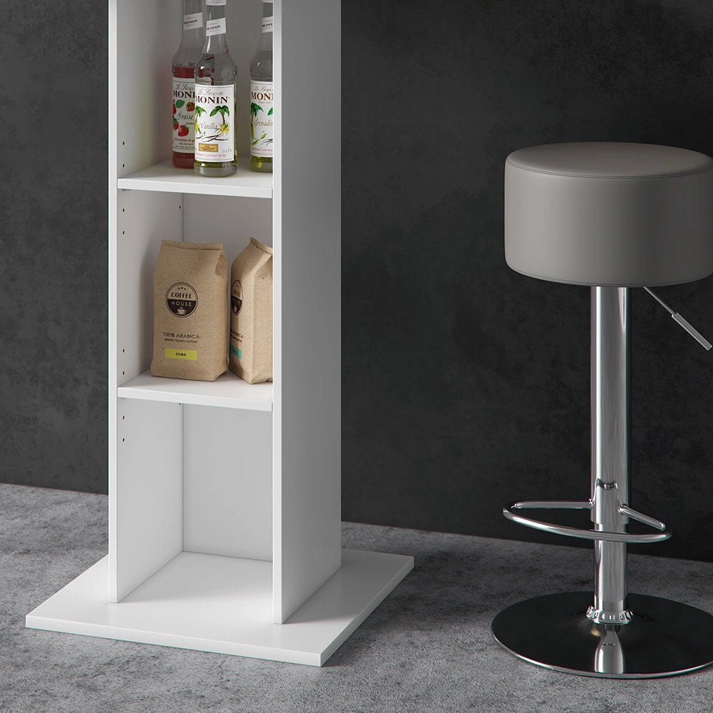Vicco Tavolo bar con sgabelli Calcestruzzo 70 x 70 cm con 2 sgabelli da bar