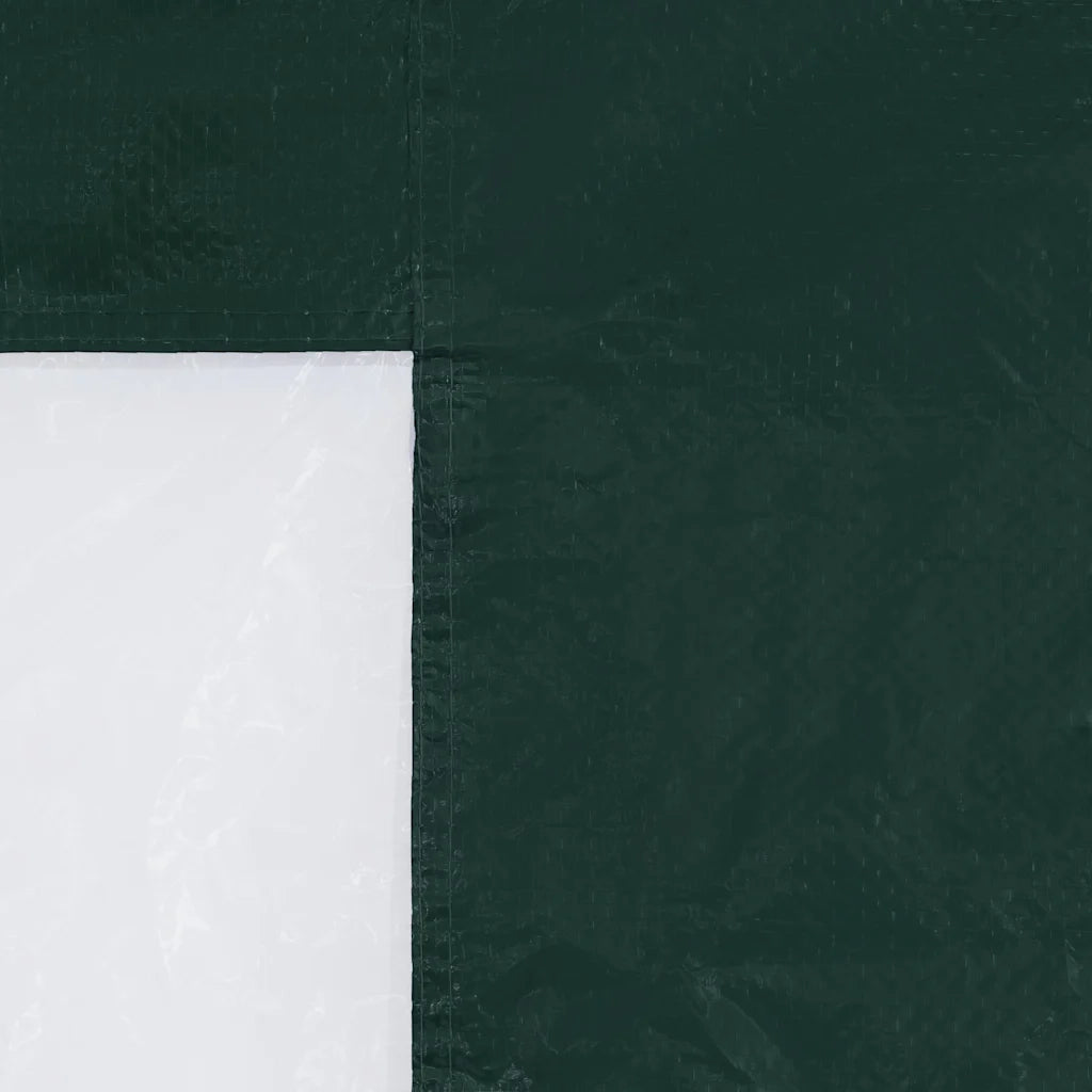 Parete per Tendostruttura in PE 2 pz con Finestra Verde CFW7181076