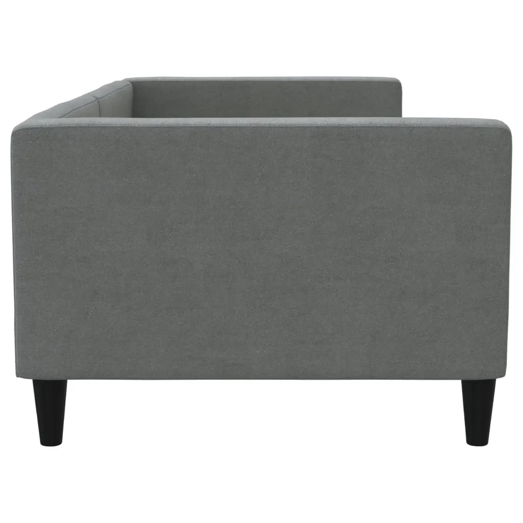 Letto da Giorno Grigio 90x200 cm in Tessuto 353984
