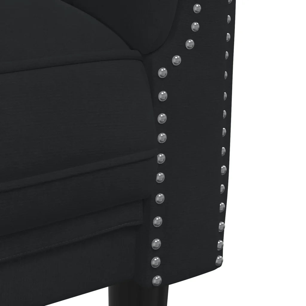 Set di Divani 2 pz Nero in Velluto 3209224