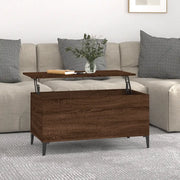 Tavolino Salotto Rovere Marrone 90x44,5x45 cm Legno Multistrato 819595
