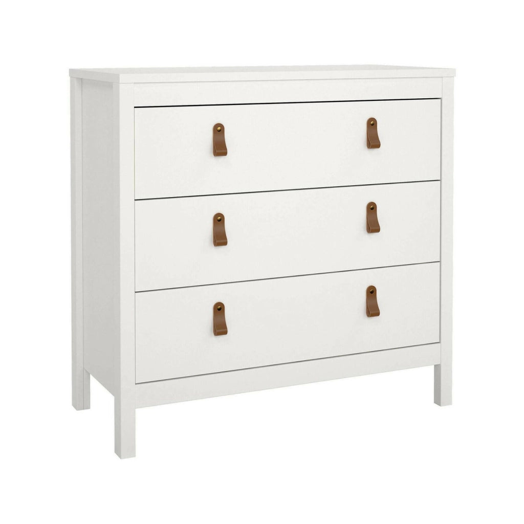 Cassettiera Sagar, Settimino multiuso, Comò camera da letto, Mobile con cassetti, 82x38 h80 cm, Bianco
