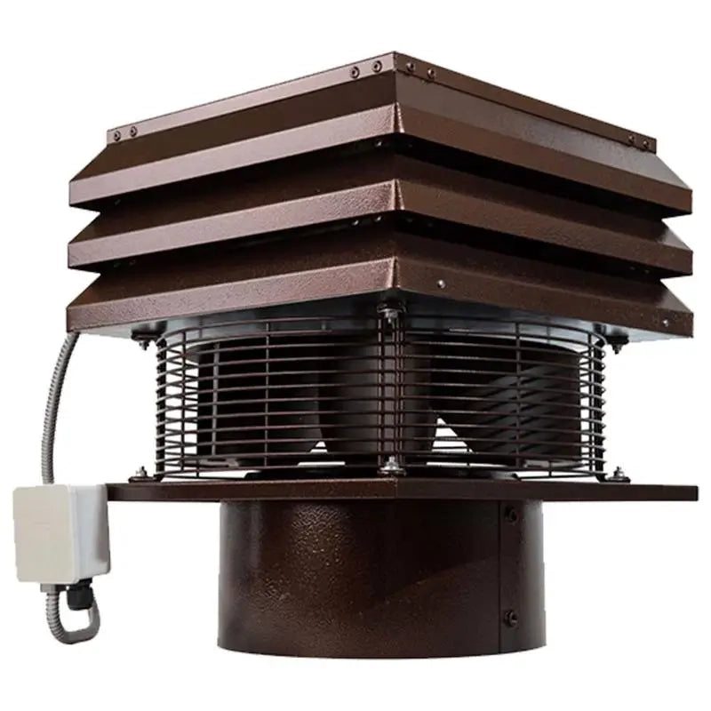 Aspiratore per camino con canna fumaria tonda 25 Cm Professionale Tirafumo Tiracamino Aspirafumo Elettrico Barbecue Gemi