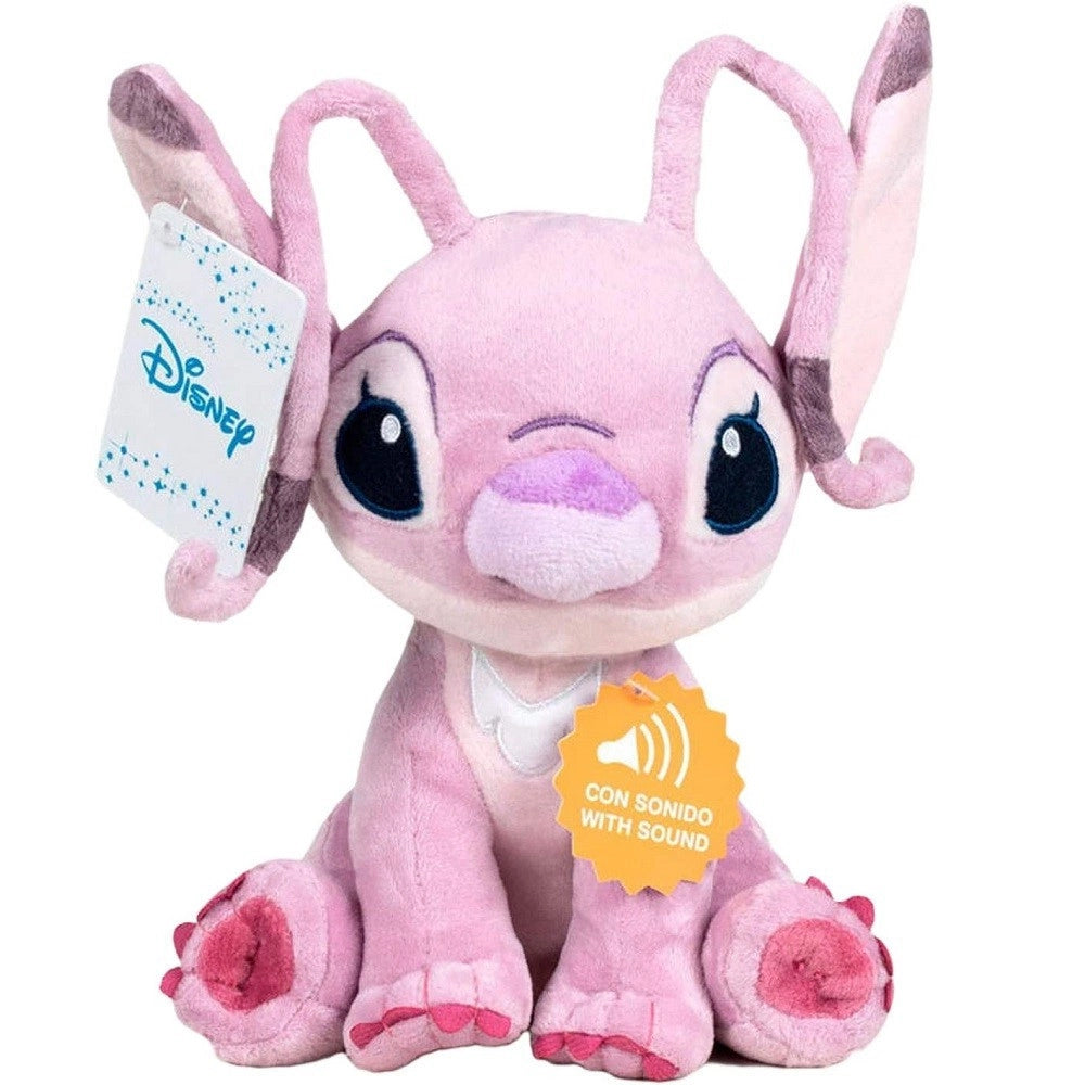 Trade Shop - Aliena Rosa Amica Stitch Peluche Grande 60cm Pupazzo Parlante Bambini Lilo Stich -