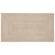 Tappeti per area Naturale e Bianco 60 x 110 cm Juta