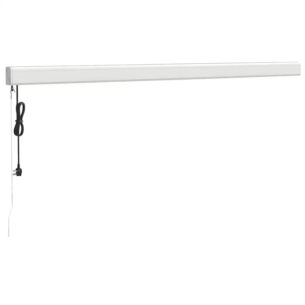 Tenda retrattile Giallo e Bianco 400 × 300 cm Tessuto e Metallo 3154583