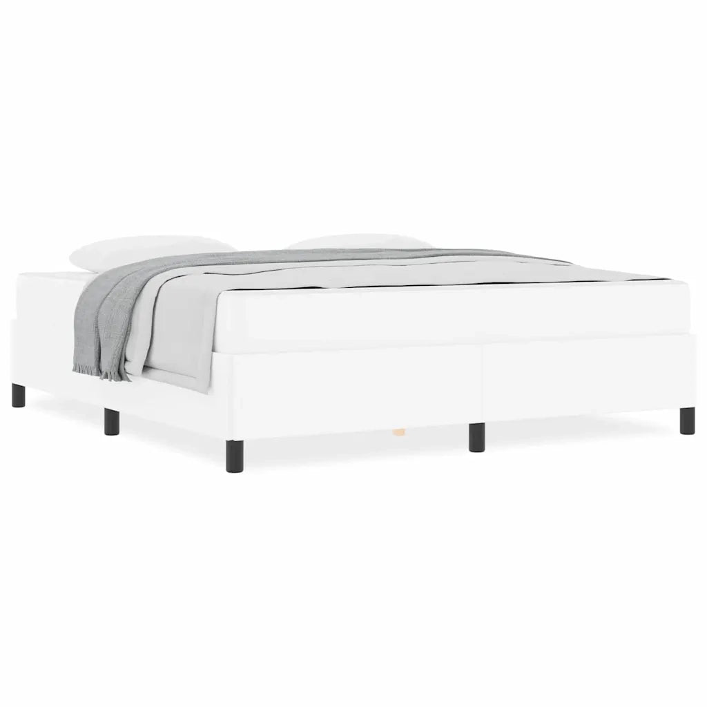 vidaXL Struttura letto con materasso con materasso Bianco 180 x 200 cm
