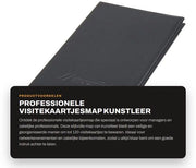 Cartellino per biglietti professionale - 120 schede - Pelle - Portafoglio per biglietti - Organizzazione - Dimensioni 19 x 11 x 2 cm - Ospita biglietti