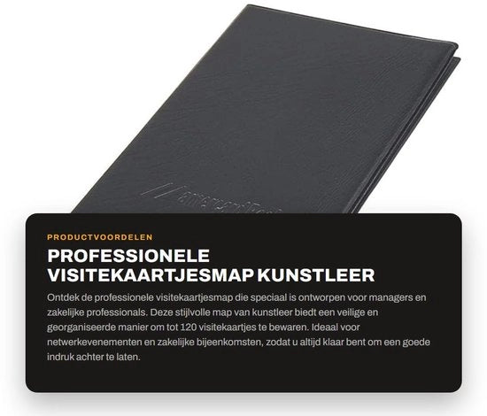 Cartellino per biglietti professionale - 120 schede - Pelle - Portafoglio per biglietti - Organizzazione - Dimensioni 19 x 11 x 2 cm - Ospita biglietti