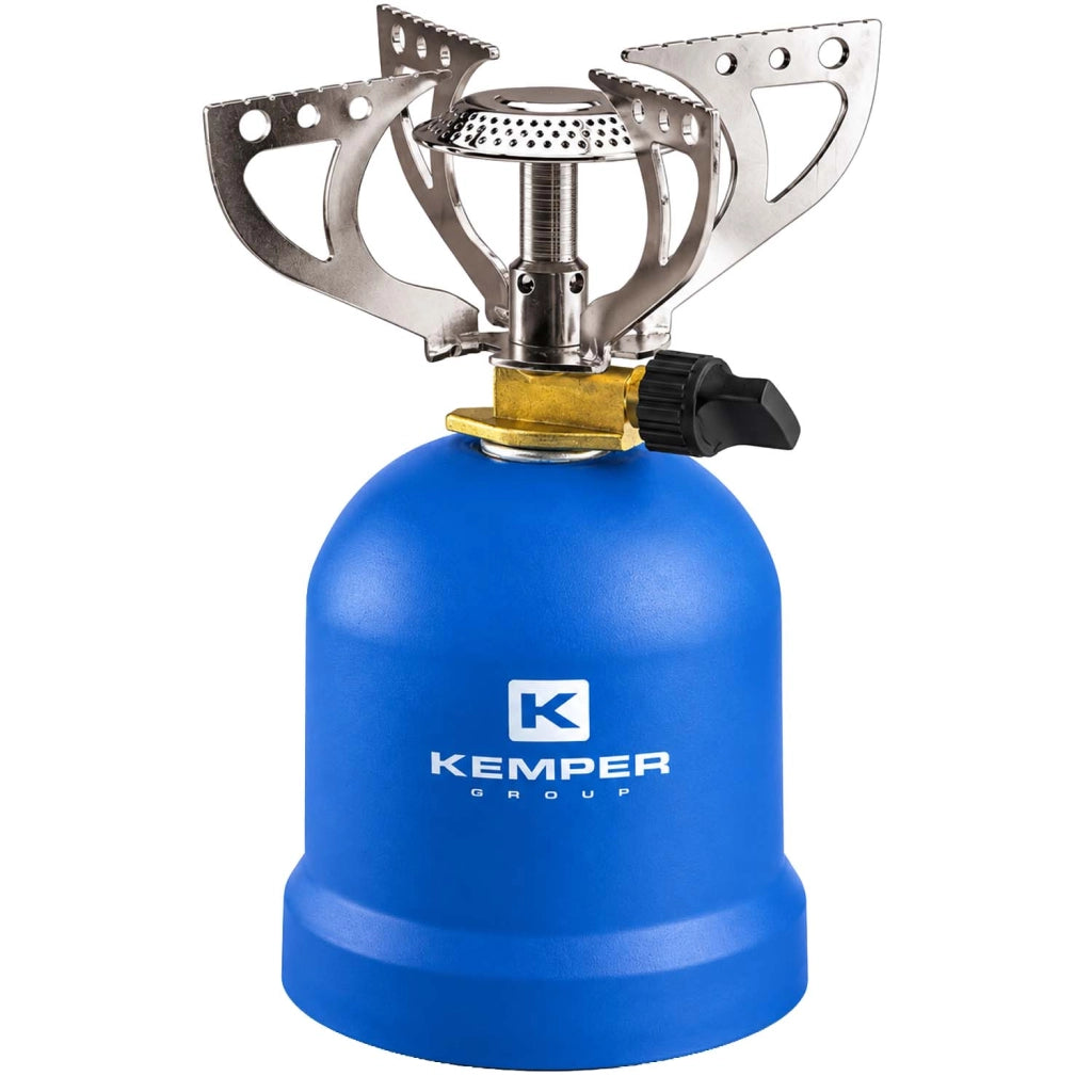 Kemper Fornello da Campeggio KE2007 a Gas con 4 Supporti