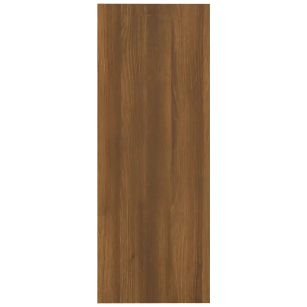 Tavolino Consolle Rovere Marrone 105x30x80 cm Legno Multistrato 815941
