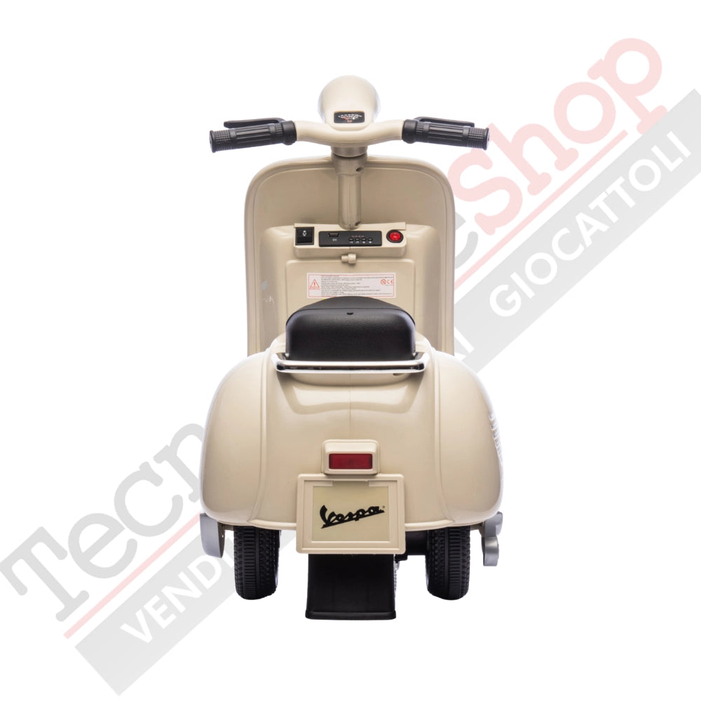 Vespa Sidecar Small Special 6V per Bambini con Licenza Ufficiale Piaggio-Avorio