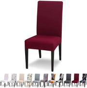 Set di 6 cuscini per sedie - estensibili e lavabili - rosso vino