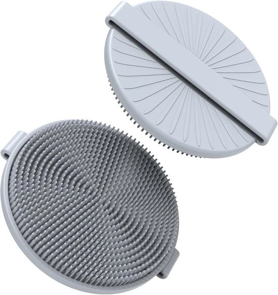 Scrub corpo con silicone per uomo e donna – Exfoliazione delicata e buon schiuma – Secchezza rapida, igienico, silicone BPA libero per la pelle sensibile