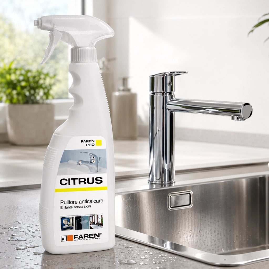 Faren anticalcare citrus pulitore rubinetterie da 750 ml 3 pezzi