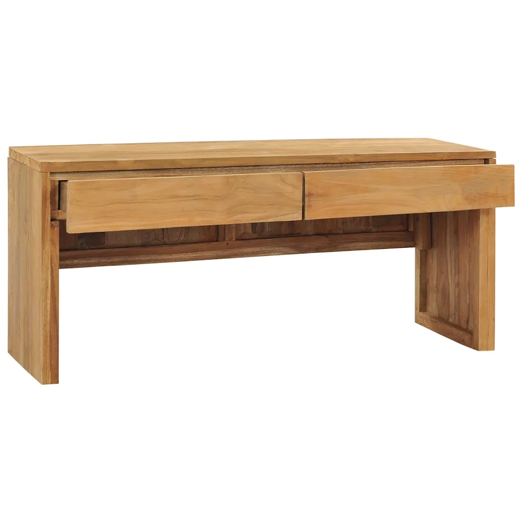 Mobile Porta TV 100x35x45 cm in Legno Massello di Teak 288843